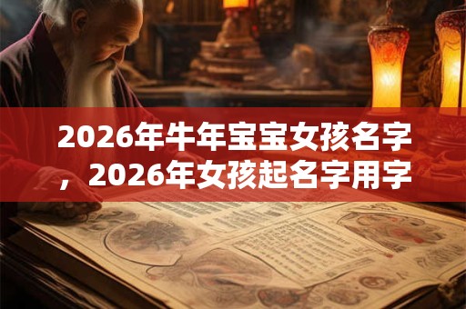 2026年牛年宝宝女孩名字，2026年女孩起名字用字推荐
