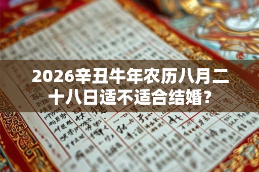 2026辛丑牛年农历八月二十八日适不适合结婚? 2026辛丑牛年农历八月二十八日适不适合结婚?