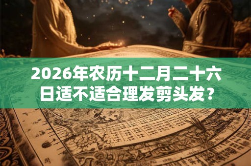 2026年农历十二月二十六日适不适合理发剪头发? 2026年农历十二月二十六日适不适合理发剪头发?