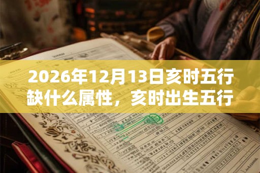 2026年12月13日亥时五行缺什么属性,亥时出生五行缺什么 2026年12月13日亥时五行缺什么属性,亥时出生五行缺什么