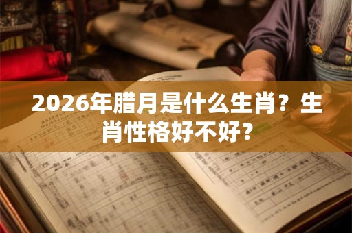 2026年腊月是什么生肖?生肖性格好不好? 2026年腊月是什么生肖?生肖性格好不好?