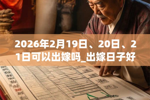 2026年2月19日、20日、21日可以出嫁吗_出嫁日子好吗 2026年2月19日、20日、21日可以出嫁吗_出嫁日子好吗