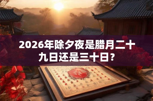 2026年除夕夜是腊月二十九日还是三十日? 2026年除夕夜是腊月二十九日还是三十日?