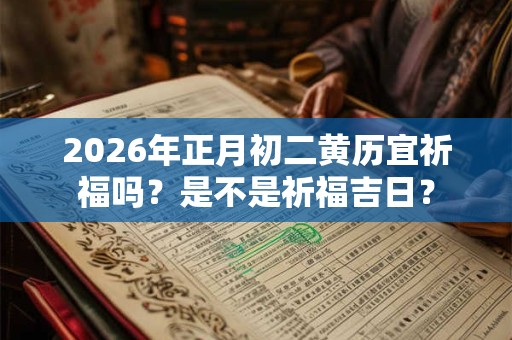 2026年正月初二黄历宜祈福吗?是不是祈福吉日? 2026年正月初二黄历宜祈福吗?是不是祈福吉日?