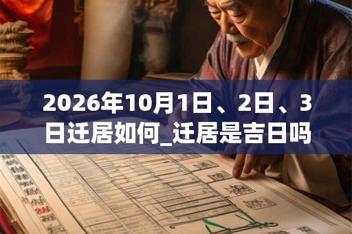 2026年10月1日、2日、3日迁居如何_迁居是吉日吗 2026年10月1日、2日、3日迁居如何_迁居是吉日吗