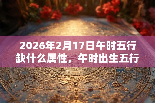 2026年2月17日午时五行缺什么属性，午时出生五行缺什么