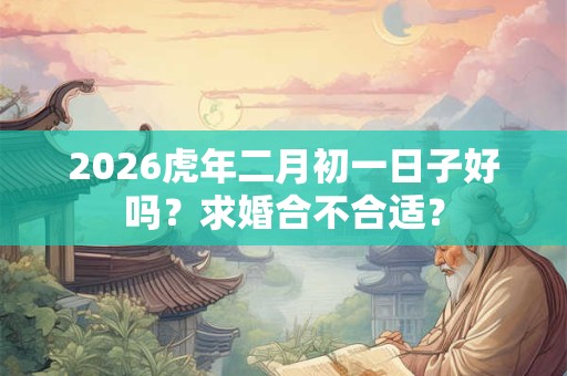 2026虎年二月初一日子好吗?求婚合不合适? 2026虎年二月初一日子好吗?求婚合不合适?