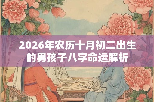 2026年农历十月初二出生的男孩子八字命运解析 2026年农历十月初二出生的男孩子八字命运解析