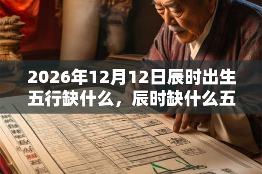 2026年12月12日辰时出生五行缺什么，辰时缺什么五行
