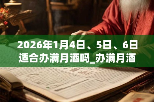 2026年1月4日、5日、6日适合办满月酒吗_办满月酒吉利吗 2026年1月4日、5日、6日适合办满月酒吗_办满月酒吉利吗