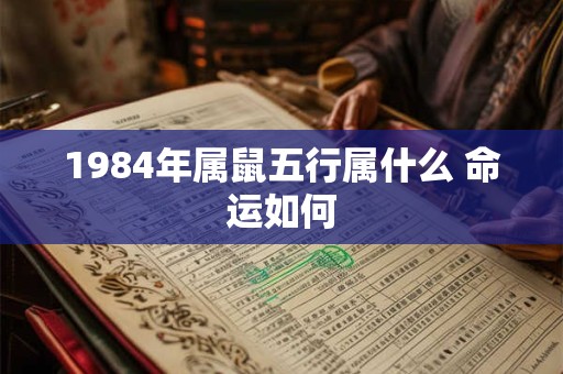 1984年属鼠五行属什么 命运如何 1984年属鼠五行属什么 命运如何