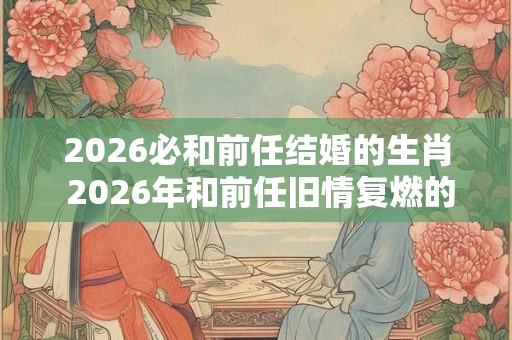 2026必和前任结婚的生肖 2026年和前任旧情复燃的生肖 2026必和前任结婚的生肖 2026年和前任旧情复燃的生肖