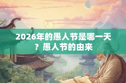 2026年的愚人节是哪一天?愚人节的由来 2026年的愚人节是哪一天?愚人节的由来