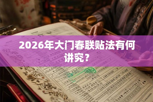 2026年大门春联贴法有何讲究？
