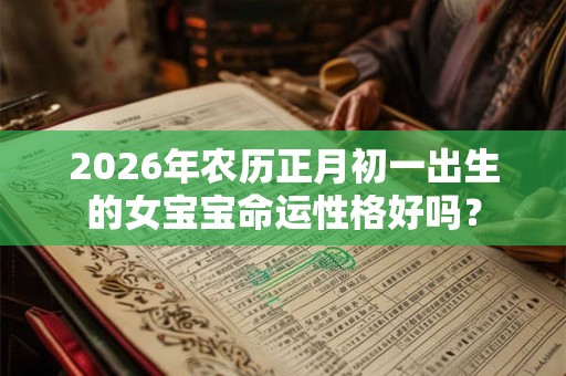 2026年农历正月初一出生的女宝宝命运性格好吗？