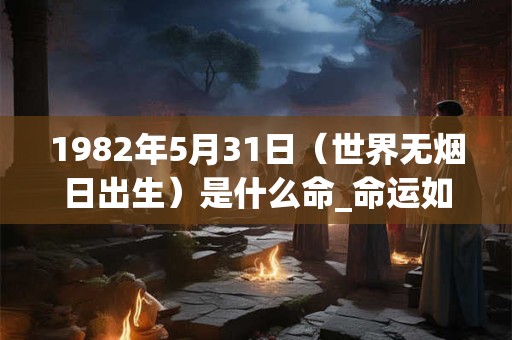 1982年5月31日（世界无烟日出生）是什么命_命运如何