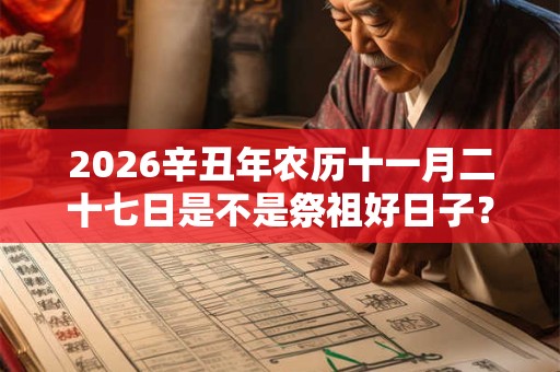 2026辛丑年农历十一月二十七日是不是祭祖好日子? 2026辛丑年农历十一月二十七日是不是祭祖好日子?