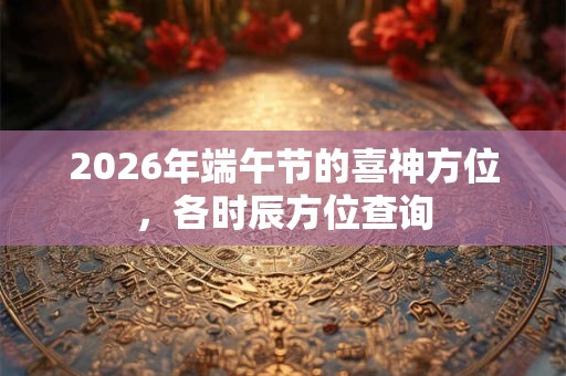 2026年端午节的喜神方位，各时辰方位查询
