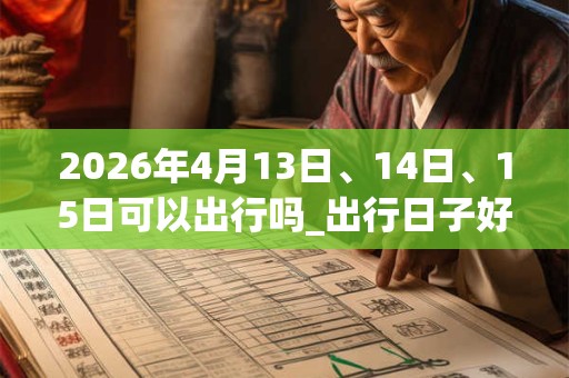 2026年4月13日、14日、15日可以出行吗_出行日子好吗