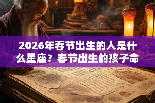 2026年春节出生的人是什么星座?春节出生的孩子命好吗? 2026年春节出生的人是什么星座?春节出生的孩子命好吗?