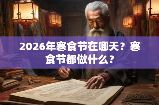 2026年寒食节在哪天?寒食节都做什么? 2026年寒食节在哪天?寒食节都做什么?