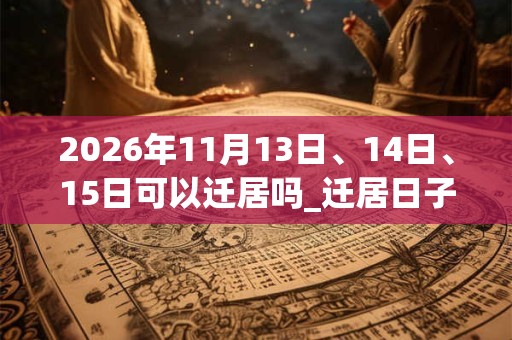 2026年11月13日、14日、15日可以迁居吗_迁居日子好吗 2026年11月13日、14日、15日可以迁居吗_迁居日子好吗