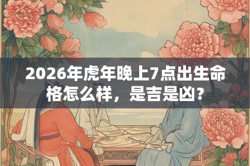 2026年虎年晚上7点出生命格怎么样，是吉是凶？