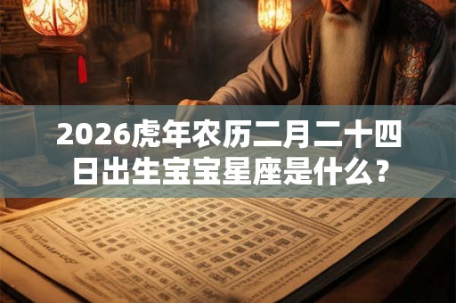 2026虎年农历二月二十四日出生宝宝星座是什么？