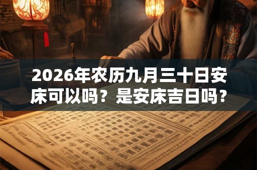 2026年农历九月三十日安床可以吗？是安床吉日吗？