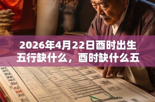 2026年4月22日酉时出生五行缺什么,酉时缺什么五行 2026年4月22日酉时出生五行缺什么,酉时缺什么五行
