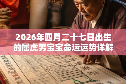 2026年四月二十七日出生的属虎男宝宝命运运势详解