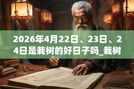 2026年4月22日、23日、24日是栽树的好日子吗_栽树可以吗 2026年4月22日、23日、24日是栽树的好日子吗_栽树可以吗