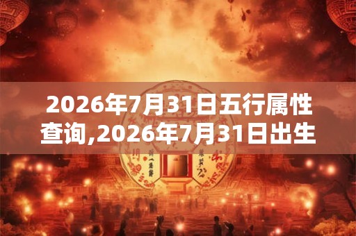 2026年7月31日五行属性查询,2026年7月31日出生五行属什么