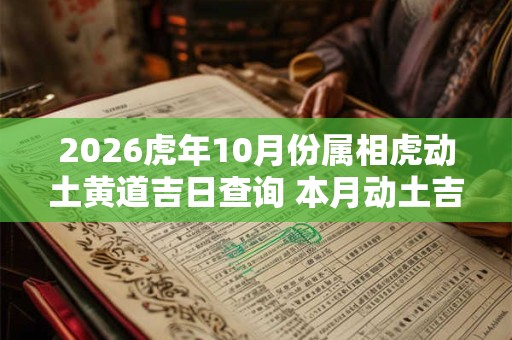 2026虎年10月份属相虎动土黄道吉日查询 本月动土吉日