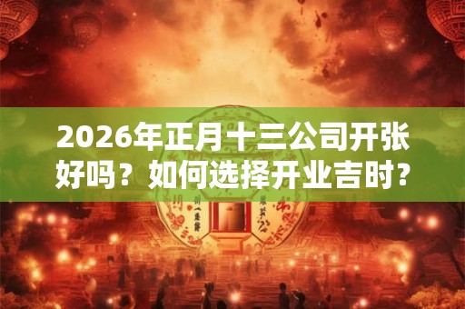2026年正月十三公司开张好吗?如何选择开业吉时? 2026年正月十三公司开张好吗?如何选择开业吉时?