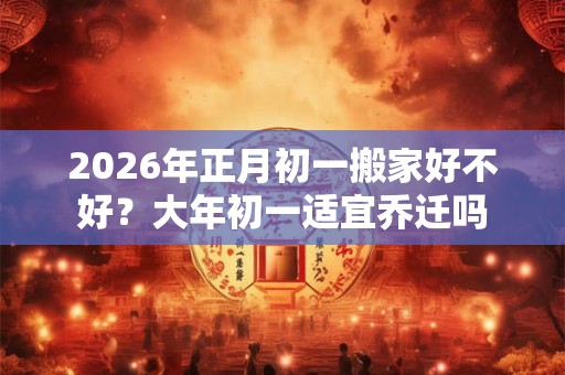 2026年正月初一搬家好不好？大年初一适宜乔迁吗