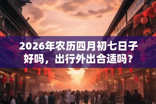 2026年农历四月初七日子好吗，出行外出合适吗？