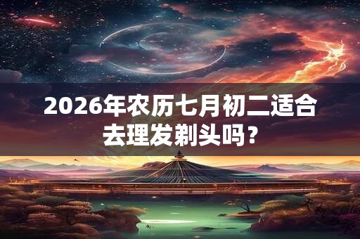 2026年农历七月初二适合去理发剃头吗？