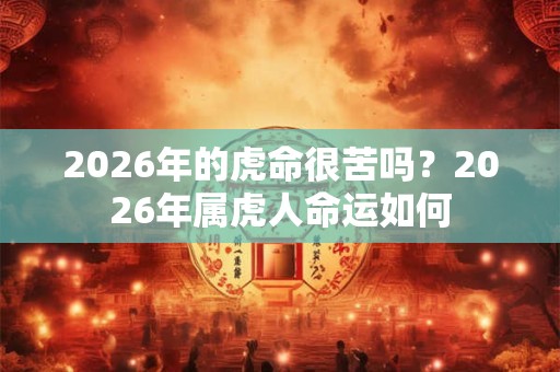 2026年的虎命很苦吗？2026年属虎人命运如何