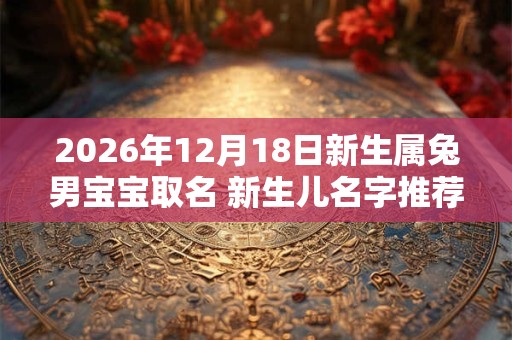 2026年12月18日新生属兔男宝宝取名 新生儿名字推荐