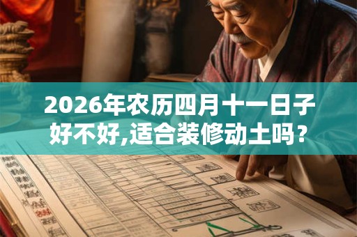 2026年农历四月十一日子好不好,适合装修动土吗？