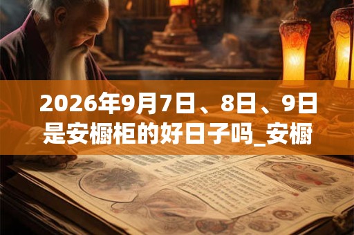2026年9月7日、8日、9日是安橱柜的好日子吗_安橱柜可以吗 2026年9月7日、8日、9日是安橱柜的好日子吗_安橱柜可以吗
