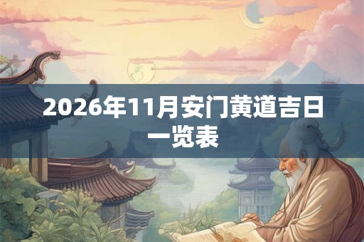 2026年11月安门黄道吉日一览表