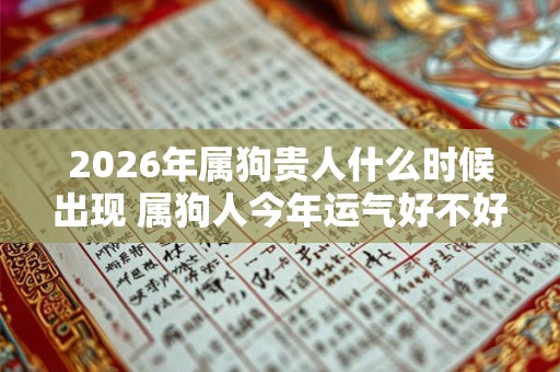 2026年属狗贵人什么时候出现 属狗人今年运气好不好