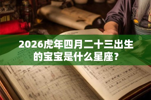 2026虎年四月二十三出生的宝宝是什么星座？