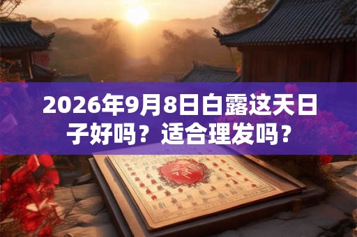 2026年9月8日白露这天日子好吗？适合理发吗？