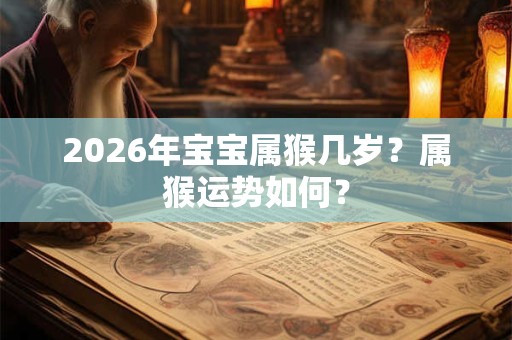 2026年宝宝属猴几岁？属猴运势如何？