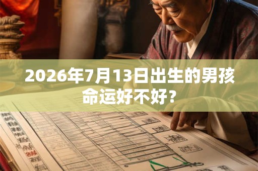 2026年7月13日出生的男孩命运好不好？