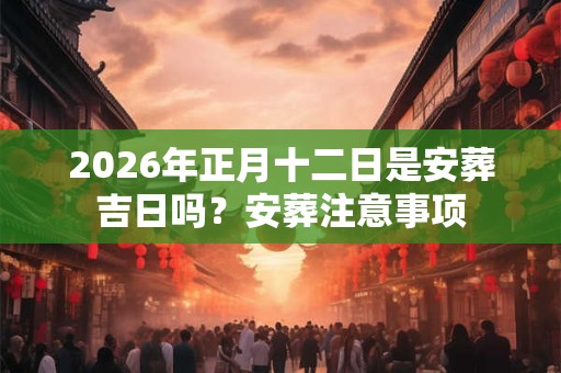 2026年正月十二日是安葬吉日吗？安葬注意事项