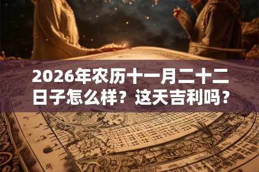 2026年农历十一月二十二日子怎么样？这天吉利吗？